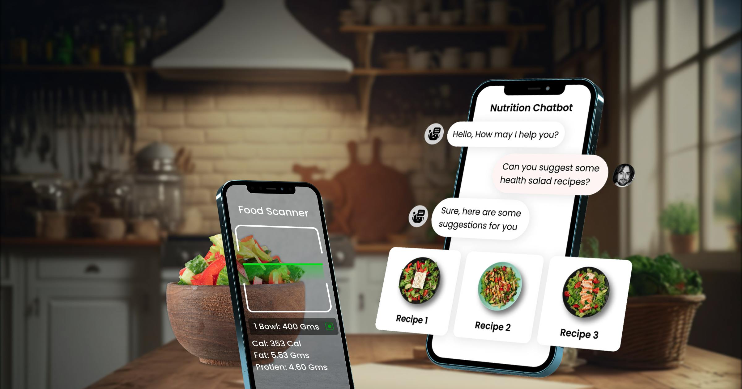 AI-powered apps for monitoring diet, sleep, and immunity