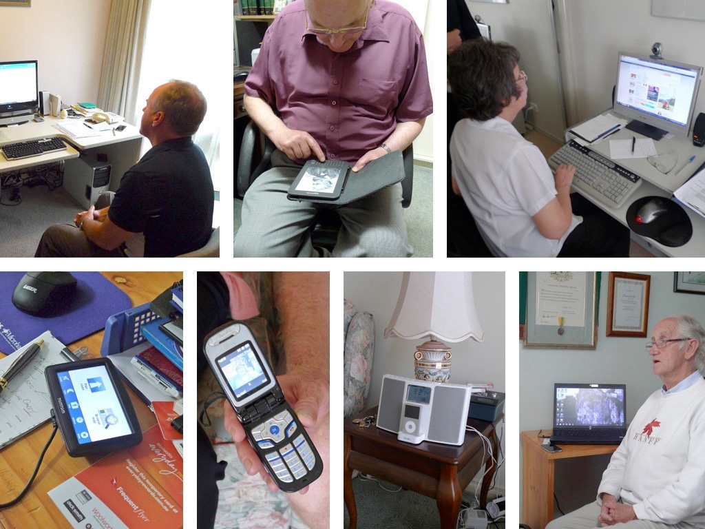 Digital inclusion: designing devices/UI for elderly / differently-abled users.